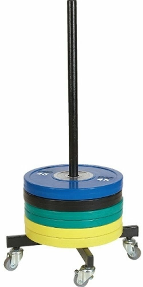 Bumper Plate Storage Rack / Trolley - Fitness Hero Brand new