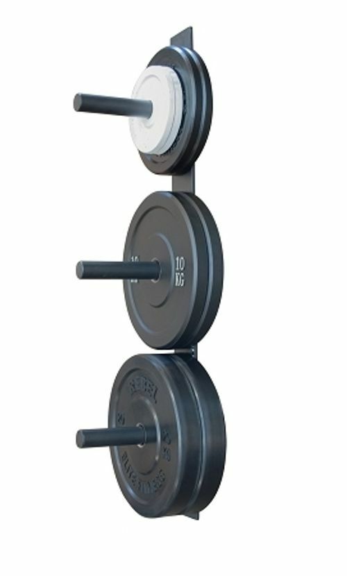 Wall Mounted Bumper Plate Storage Rack - Fitness Hero Brand new