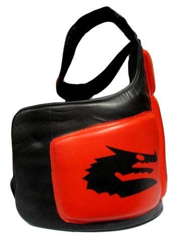 Side image of the pro chest guard by Morgan sports, sold by fitness hero