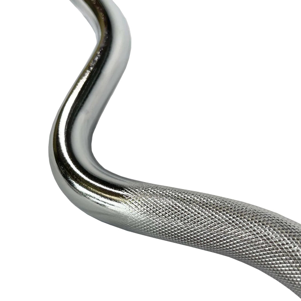 The RELOAD by Fitness Hero Olympic super curl bar can help significantly reduce stress on your wrists. 120cm in length & Standard spring collars included