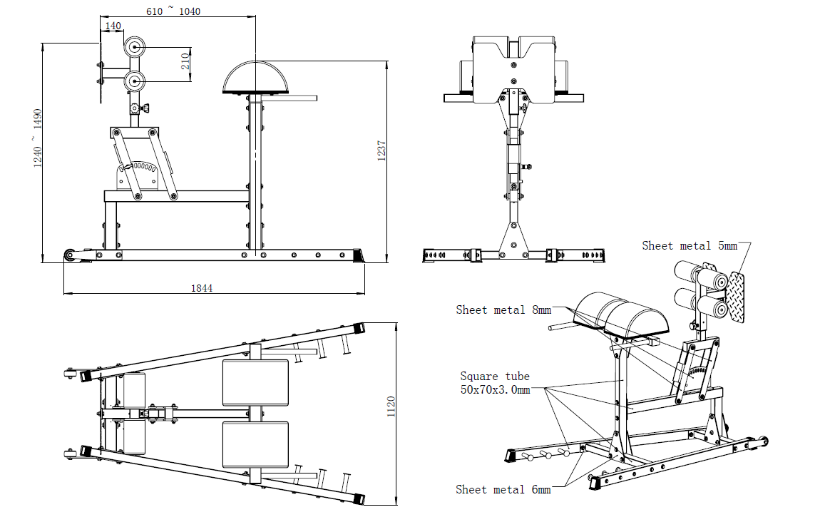 Morgan GHD || Glutes & Hamstring Developer - Fitness Hero Brand new