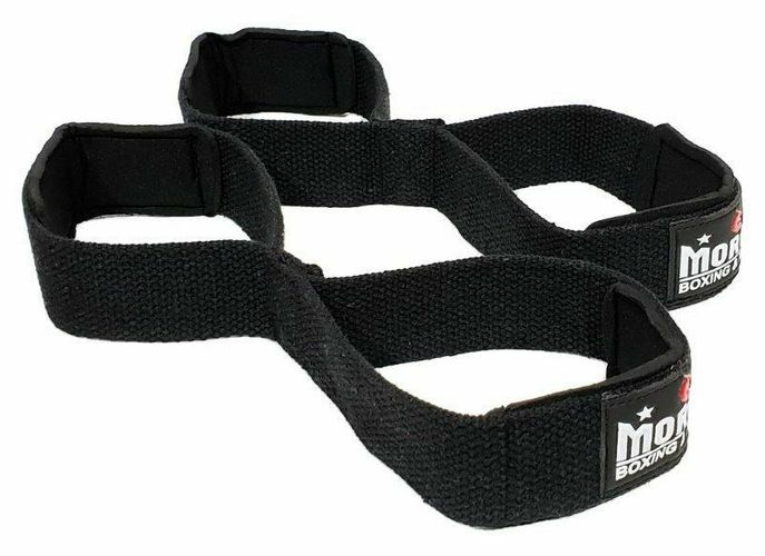 Morgan heavy duty figure 8 lifting straps pair with neoprene wrist padding