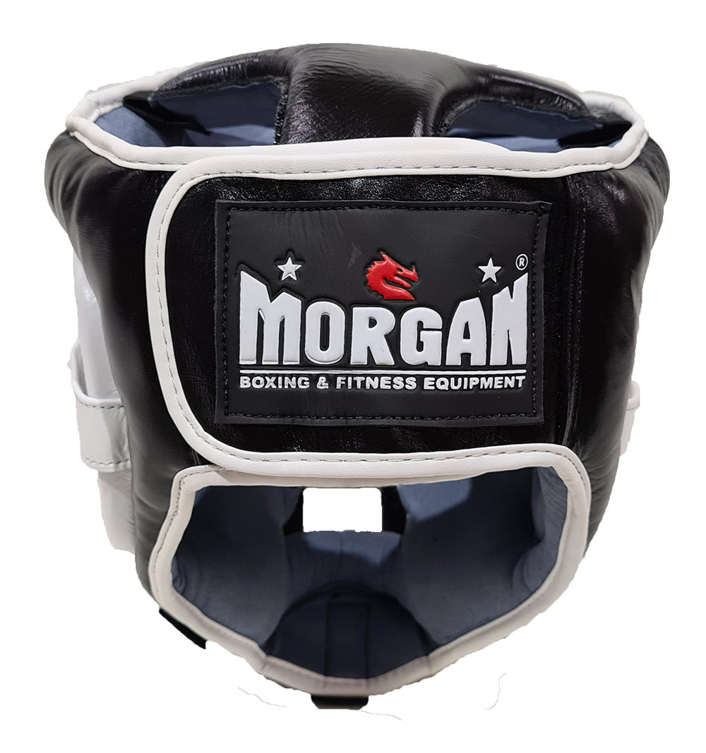 Morgan Leather Head Guard | Removable ABX Grill - Fitness Hero Brand new