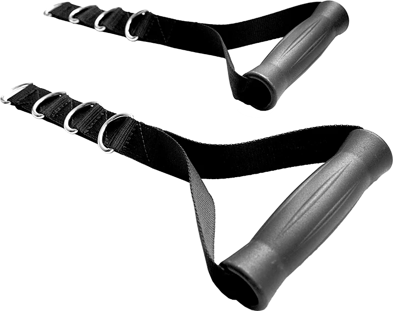 Adjustable Nylon Strap Handle - Pair | Cable Attachment - Fitness Hero Brand new