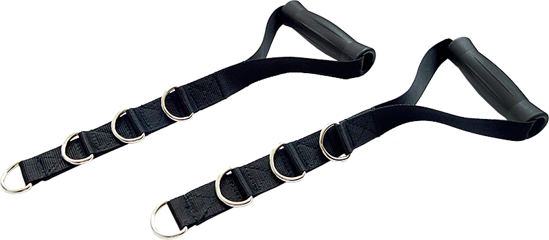 Adjustable Nylon Strap Handle - Pair | Cable Attachment - Fitness Hero Brand new