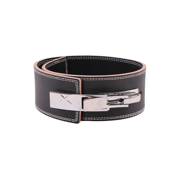 Fitness Hero Power Lifting Leather Belt | 10mm Lever Buckle - Fitness Hero Brand new