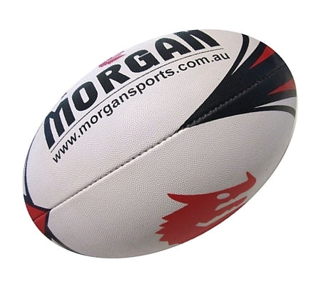 MORGAN MATCH 4-PLY RUGBY LEAGUE BALL - Fitness Hero Brand new