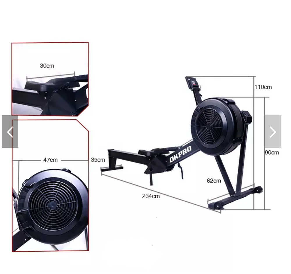 Self Generating Air Rower - Fitness Hero Brand new