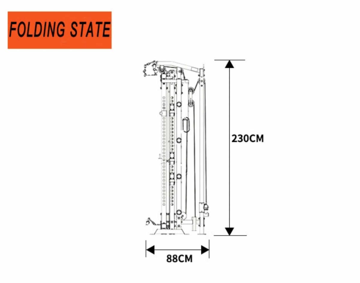 Max Reload All In One Folding Power Rack + Cable System - Fitness Hero Brand new
