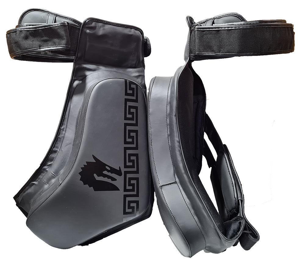Morgan B2 Bomber Elite thigh guard with raised pre-moulded target zone