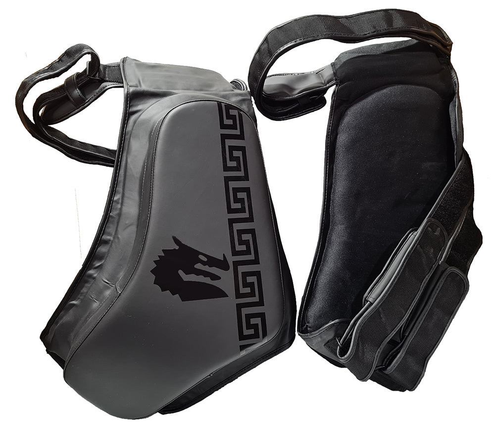 Morgan B2 Bomber thigh guard adjustable waist belt and dual thigh straps