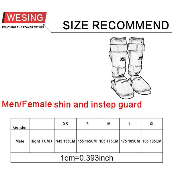 Wesing WKF Approved Karate Shin & Instep Protectors