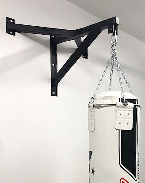 The punch bag will sit 80cm off the wall, allowing for easy in and out movement. Using the same quality steel as our CrossFit rigs will make this the right product for a permanent bracket fixture.