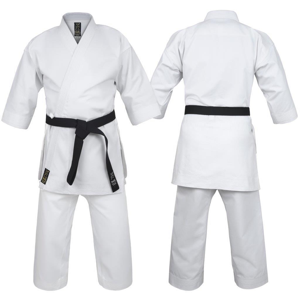 Yamasaki Elite 14oz white karate kata gi with jacket and pants