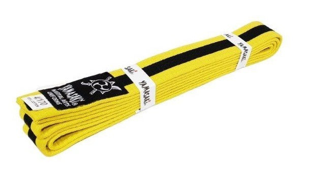 Yamasaki Coloured Striped Martial Arts Belts | All Colours - Fitness Hero Brand new