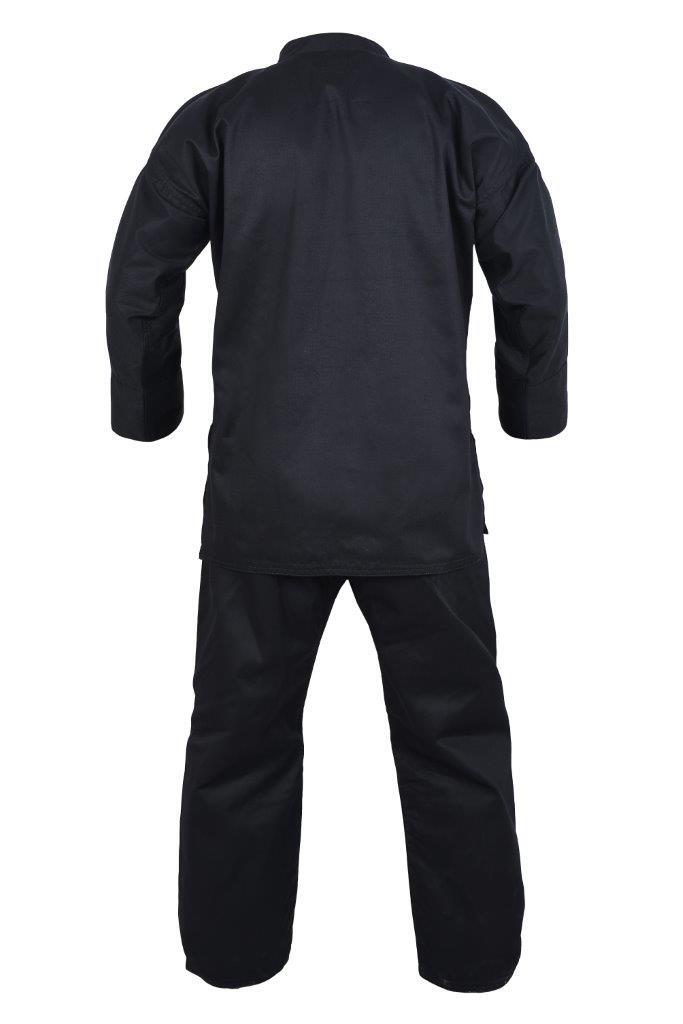 Yamasaki kung fu uniform worn, side view