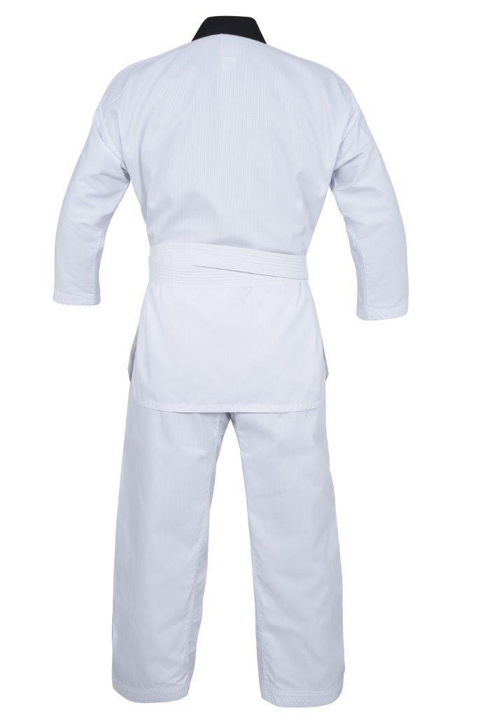 Yamasaki taekwondo jacket ribbed fabric and V-neck detail
