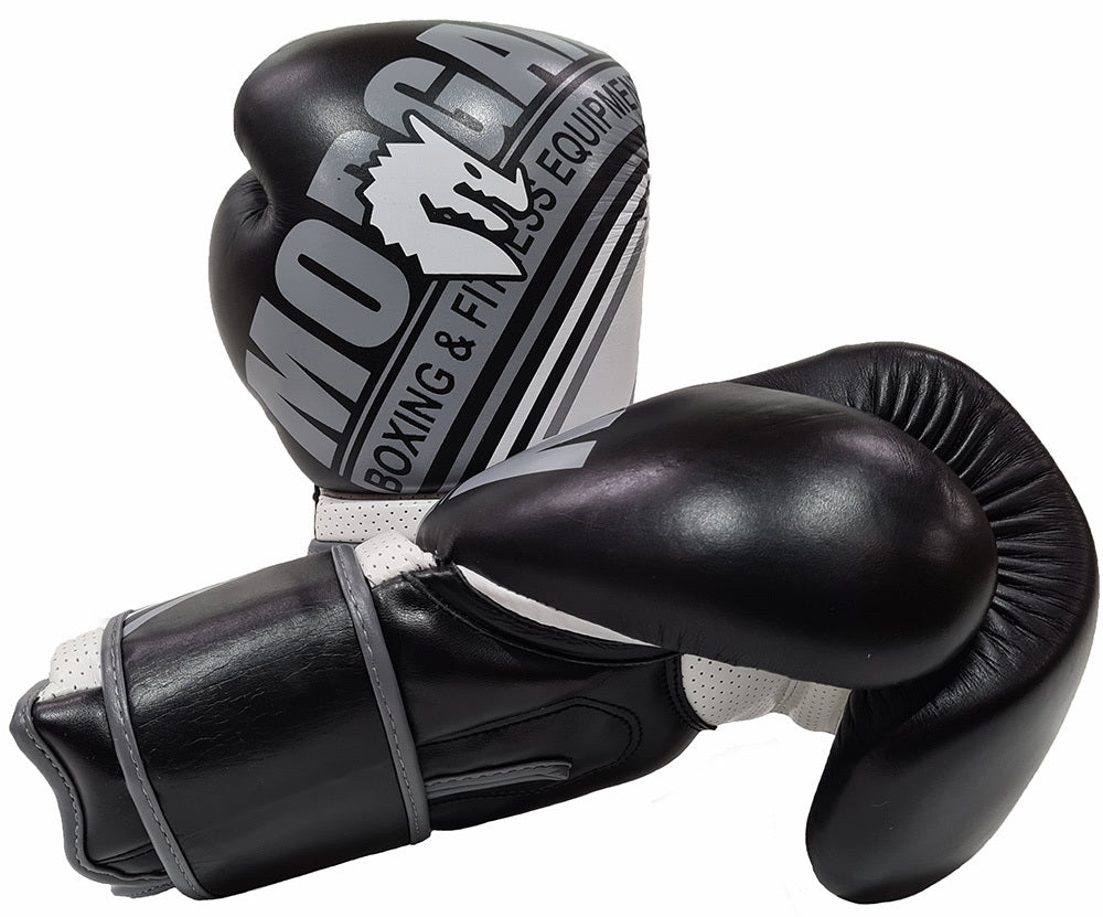 The Fitness Hero Aventus leather boxing gloves from Morgan Sports offer great protection while providing powerful strikes. Available in two colours
