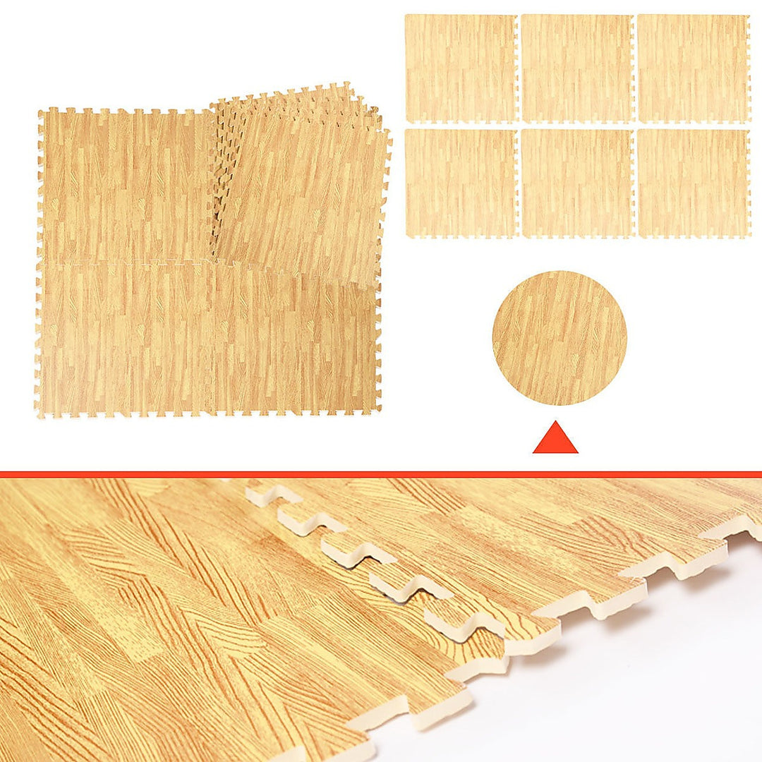 Eva Foam | Gym Flooring Puzzle Mats - Wood Style - Fitness Hero Brand new