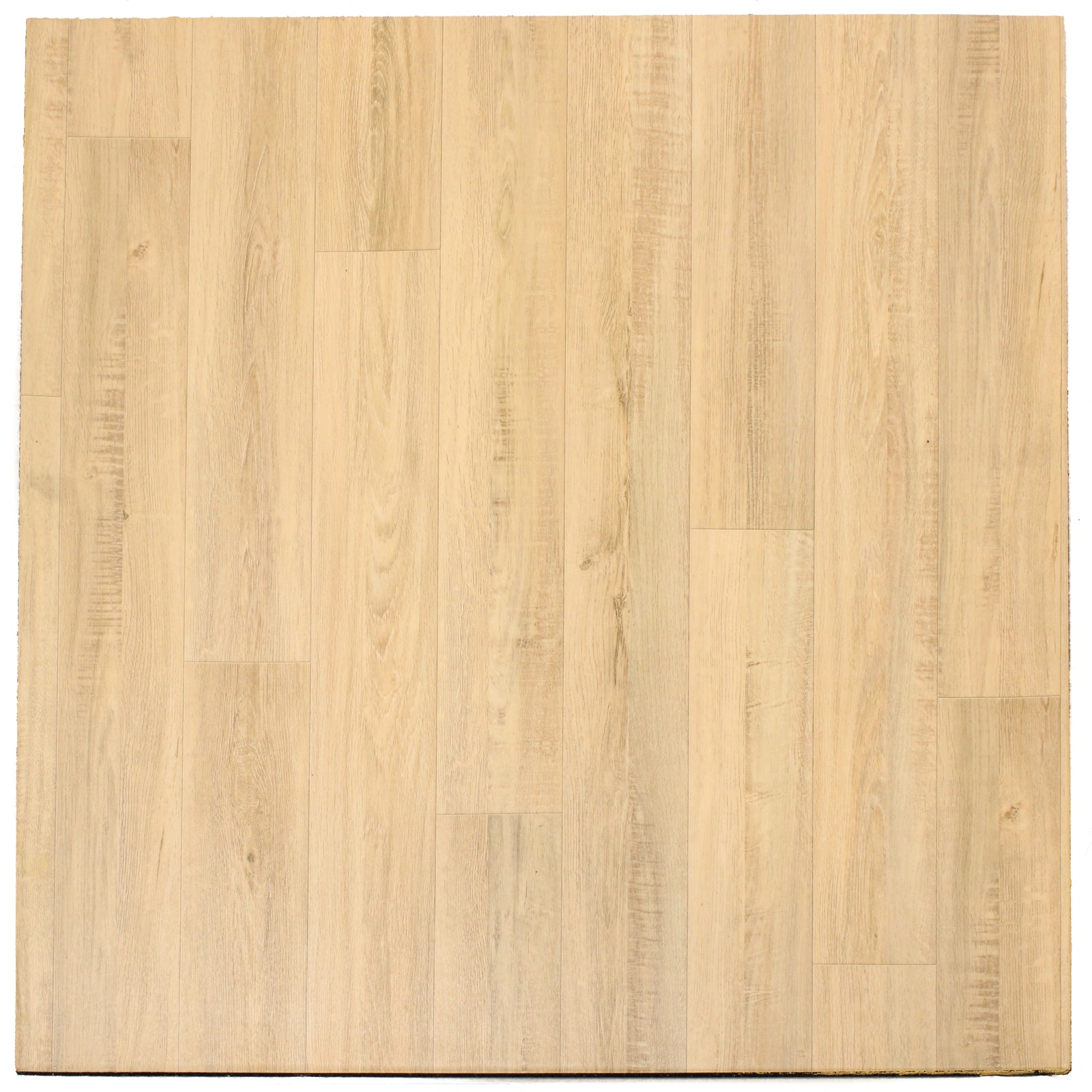 10MM vynil with a light natural wood grain finish, shown at an angle on a plain white background.