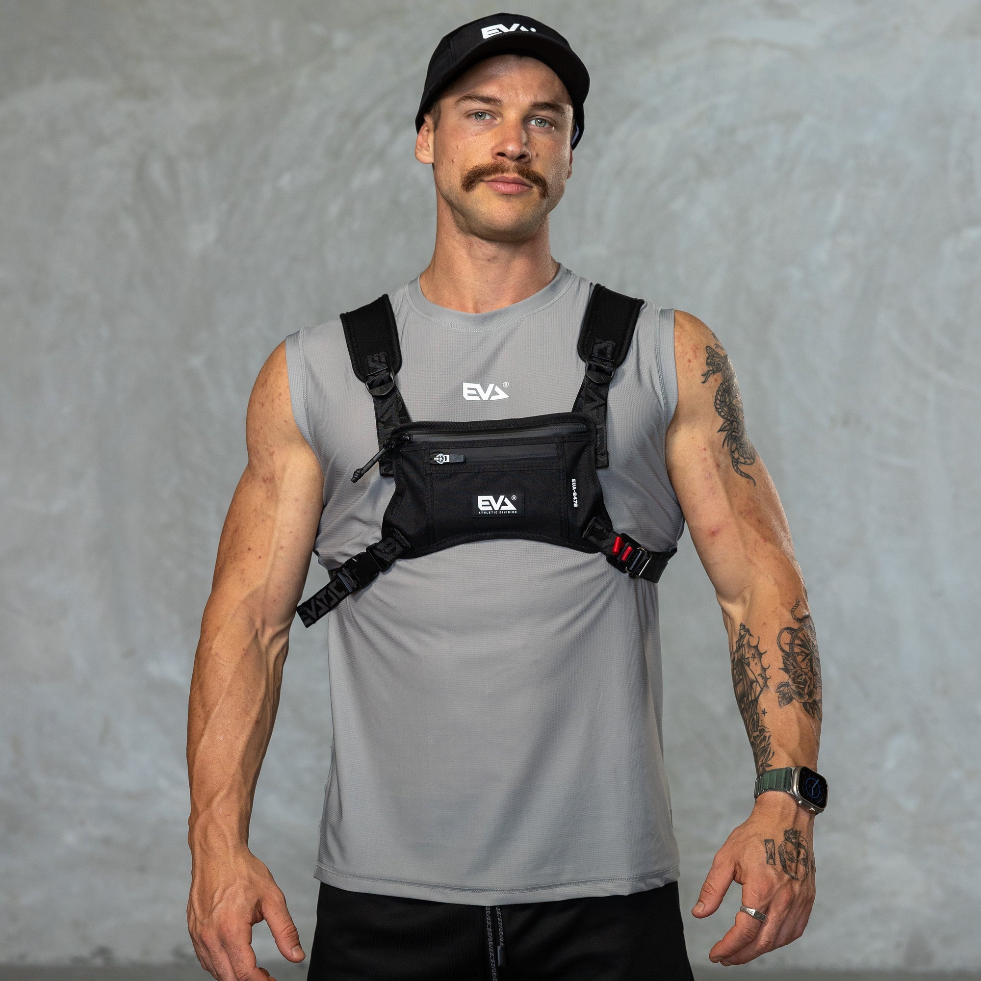 EVA8393 Running Tech Vest [Black] - Fitness Hero 