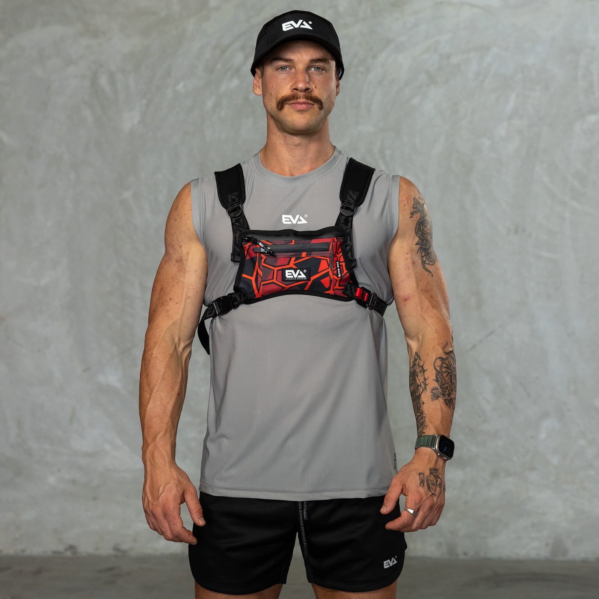 EVA8393 Running Tech Vest [Venom Red] - Fitness Hero 
