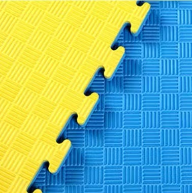 ONYX Tatami Puzzle Mat yellow and blue reversible colour design