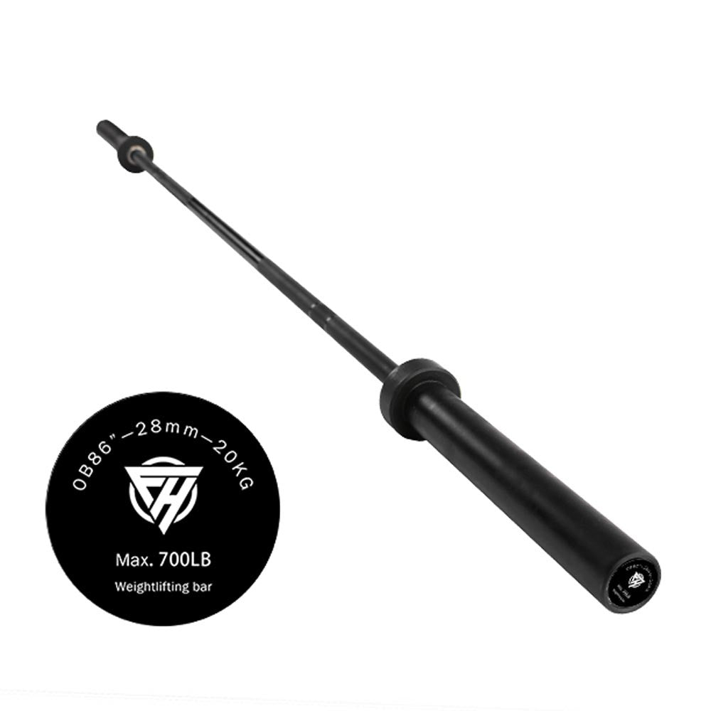 2.2m Olympic Barbell - Black | 320kg Load Capacity