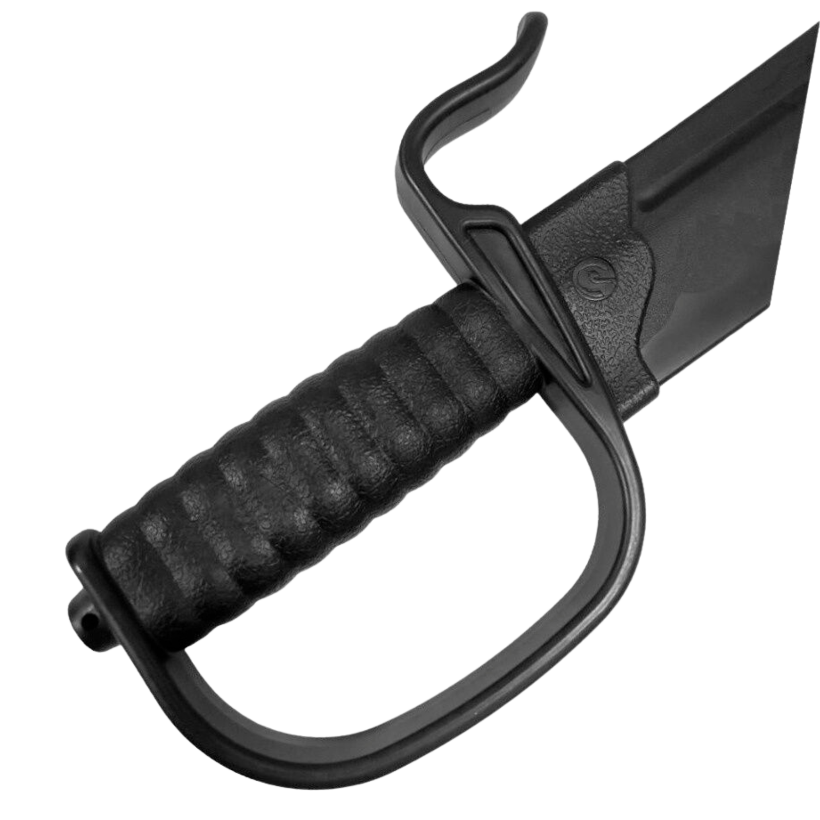 Pair of black polypropylene Wing Chun butterfly training swords for forms and close-range martial arts drills.
