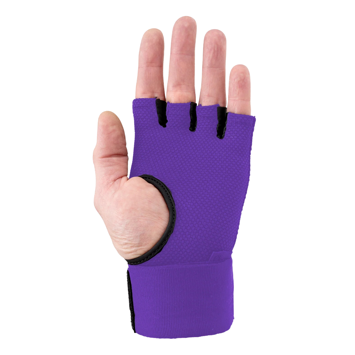Sting Elasticised Quick Wraps 2.0 Purple - padded knuckle section and expandable finger loops