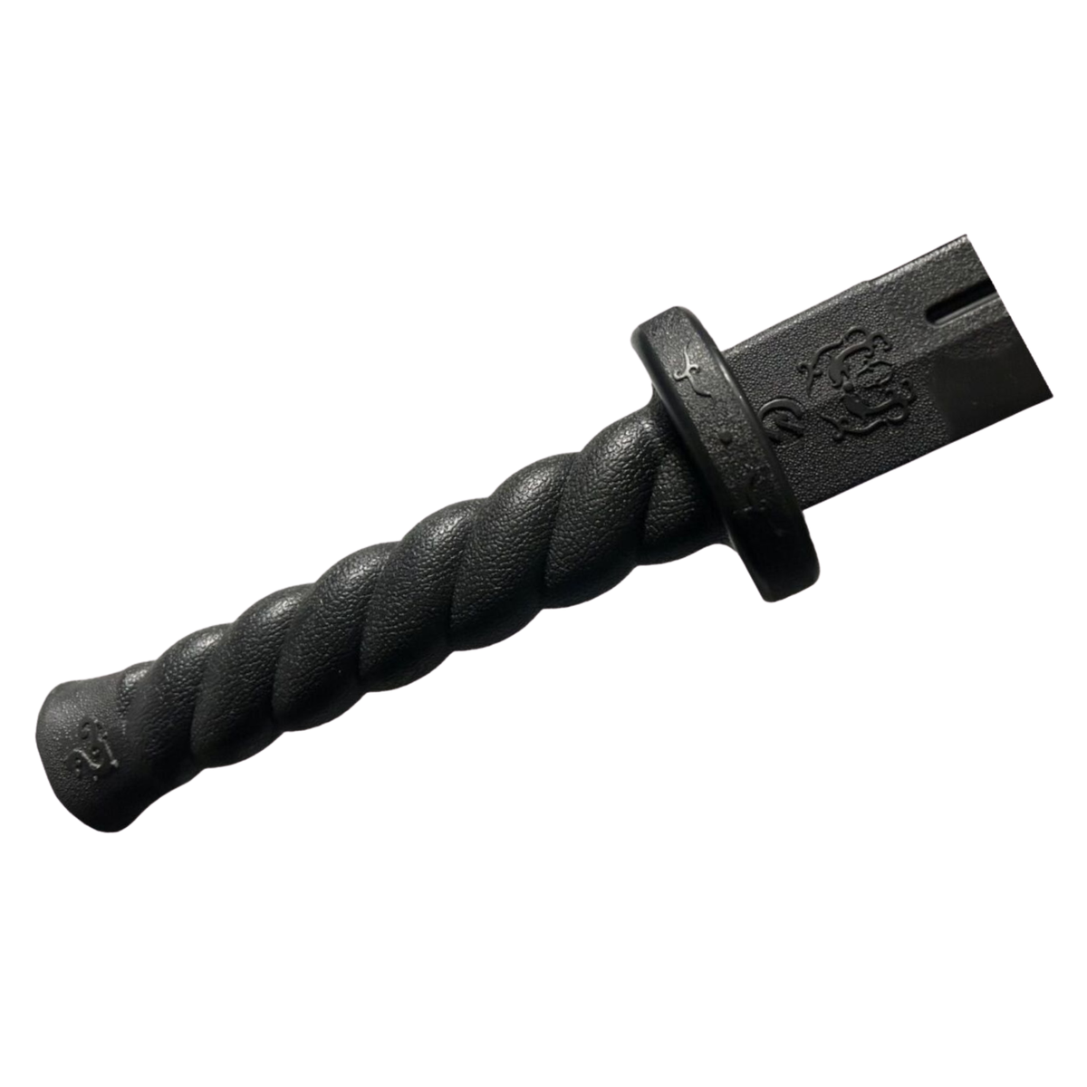 Black 87cm polypropylene Kung Fu Dao broadsword for traditional martial arts forms and controlled training.