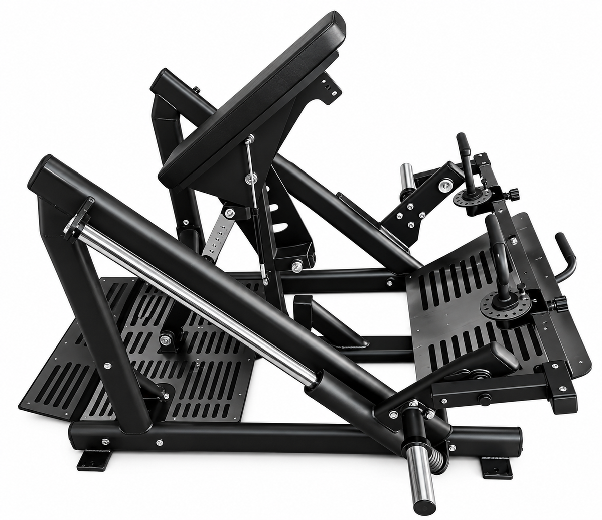 Reload Dual Chest Pull / Row Machine HC-DR1 - side profile showing adjustable chest pad and footplate