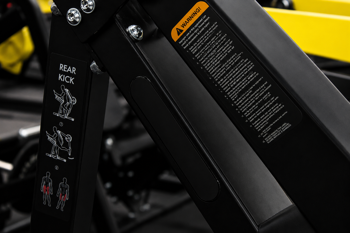Rear Kick Back Machine - Plate Loaded Glute Machine