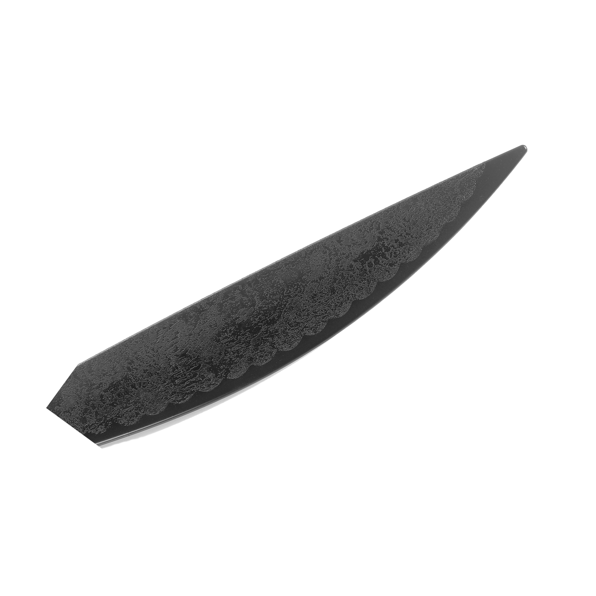 Black polypropylene barong training sword with curved blade profile for martial arts forms and controlled practice.