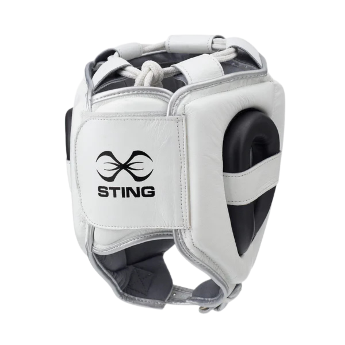 Sting Viper Gel Full Face Head Guard with Gel Fusion padding and premium leather construction for boxing and sparring protection