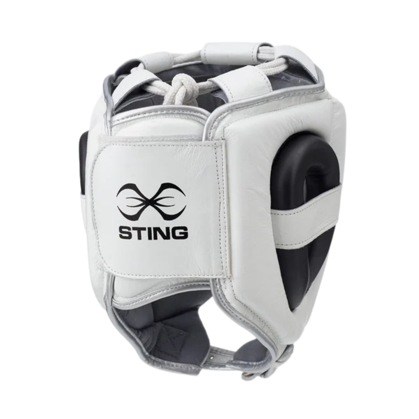 Sting Viper Gel Full Face Head Guard with Gel Fusion padding and premium leather construction for boxing and sparring protection