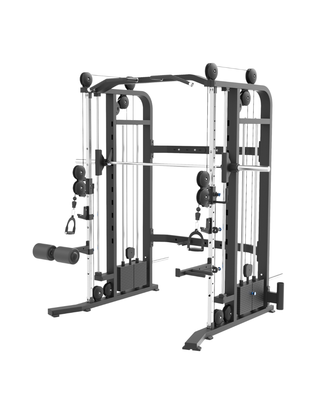 3-in-1 Smith Machine - Pin Loaded 2x80kg Weight Stack [Synergy Series]