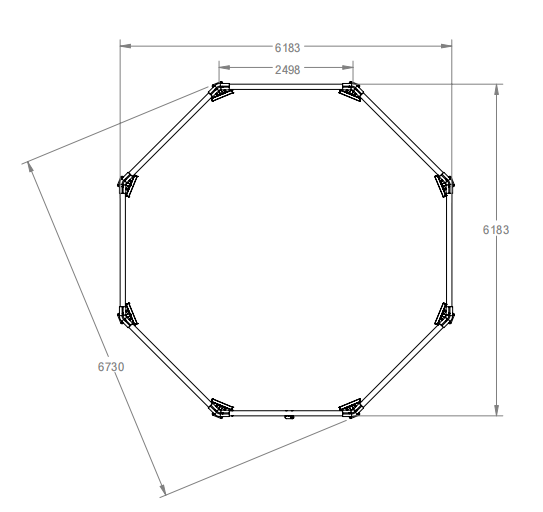 Onyx MMA Cage 6m - Fully Customisable [20ft] Dimensions