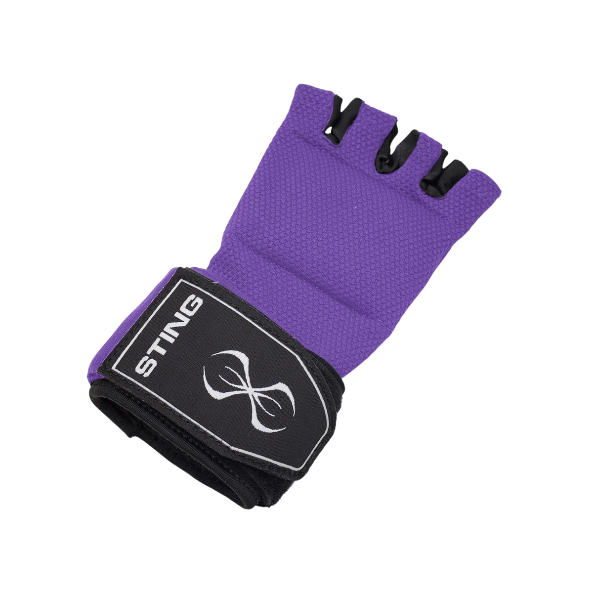 Sting Elasticised Quick Wraps 2.0 Purple - semi-elasticised compression wrist band and palm