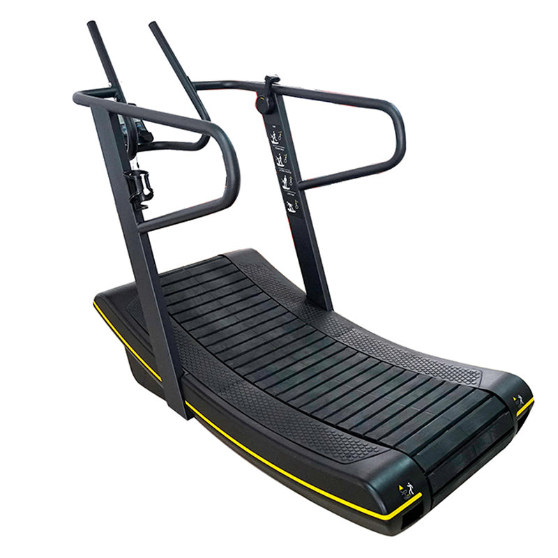 Reload Pro X-Series Curved Treadmill side angle 