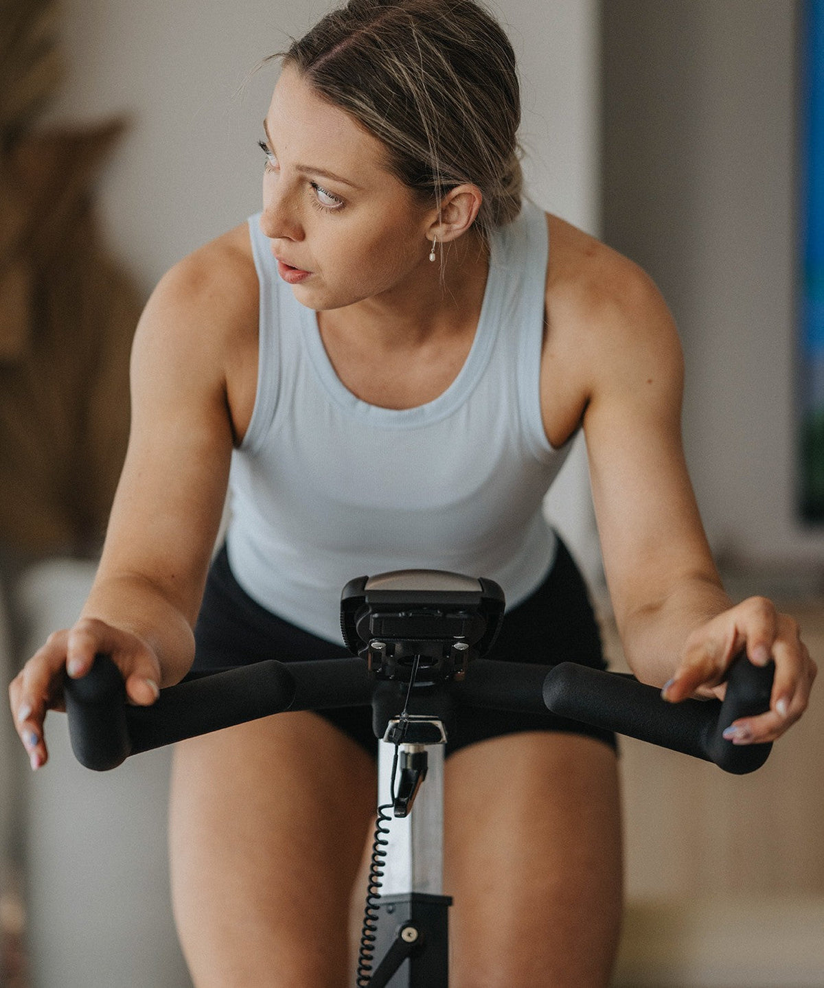 Sierra Spin Bike with 13kg flywheel and adjustable seat and handlebars.