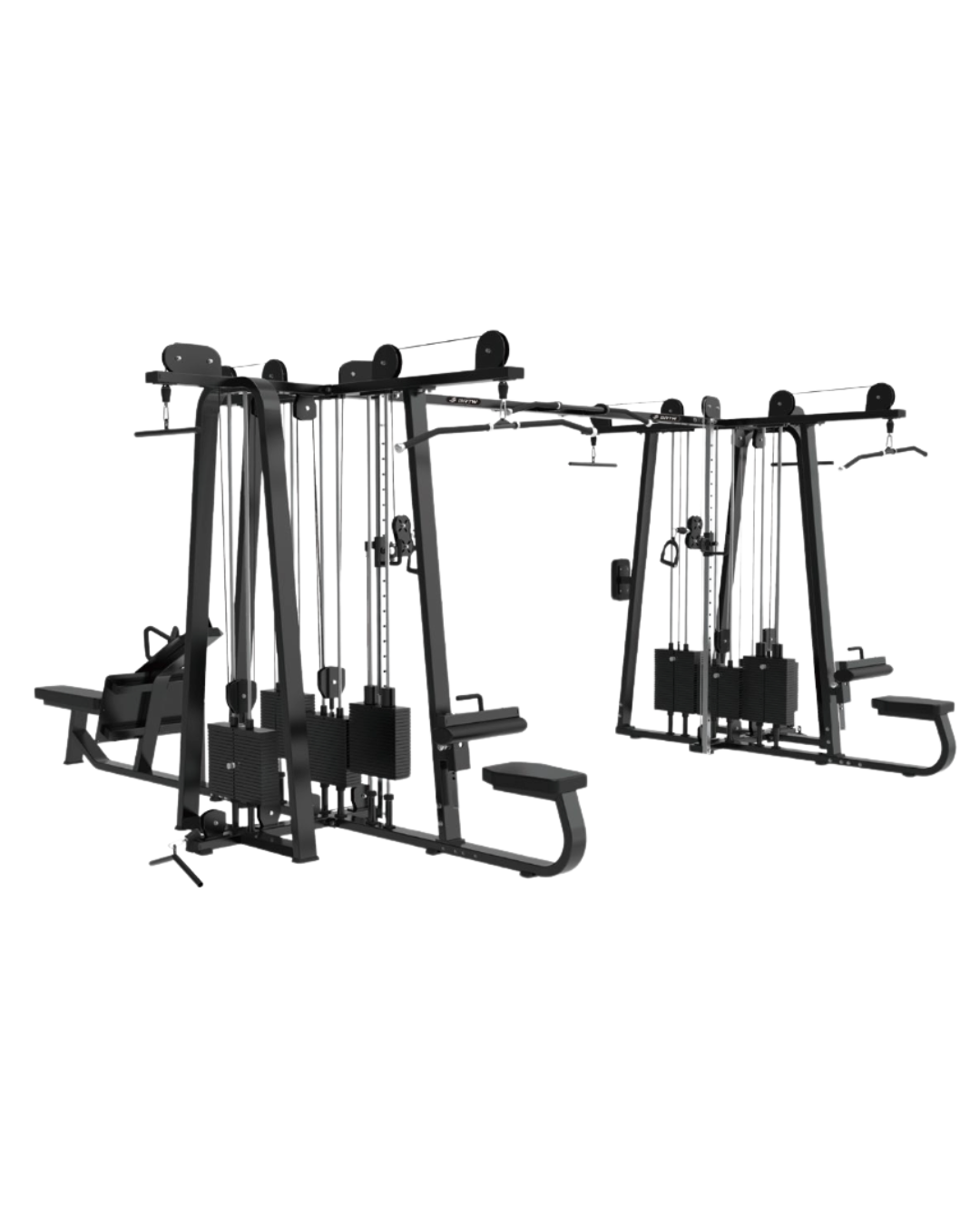 8 Station Jungle Gym - Multi Station All-In-One [Synergy Series] Front View