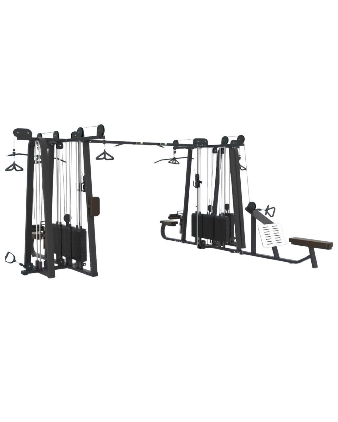 8 Station Jungle Gym - Multi Station All-In-One [Synergy Series] Front View