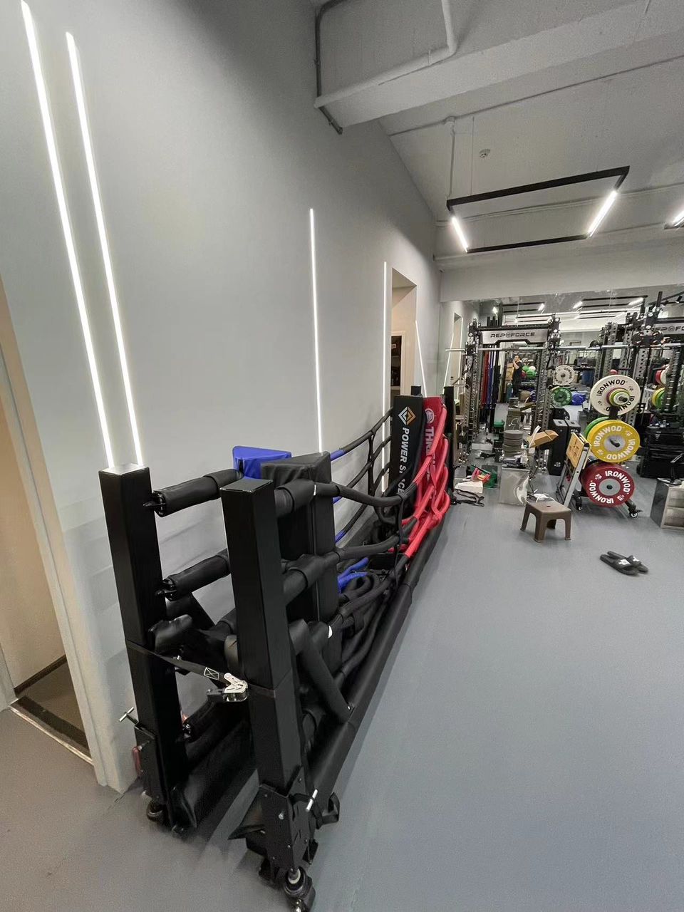 Foldable boxing ring - Folded away