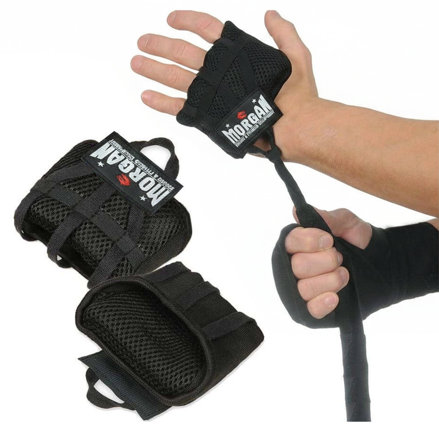 Boxing hand wraps with reinforced knuckle padding