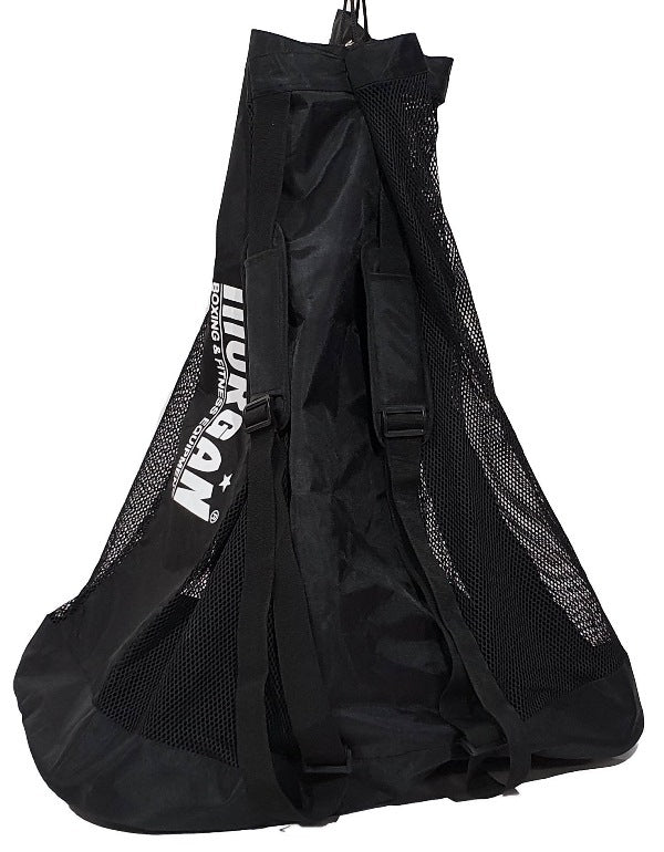 Morgan Mesh Air Gym Bag packed with training equipment