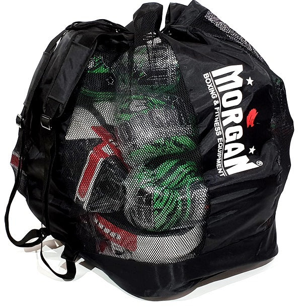 Morgan Mesh Air Gym Bag backpack straps, rear view