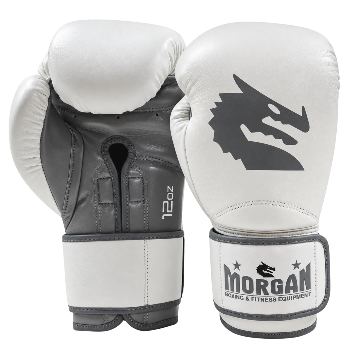 Morgan White Knight Boxing Gloves pair