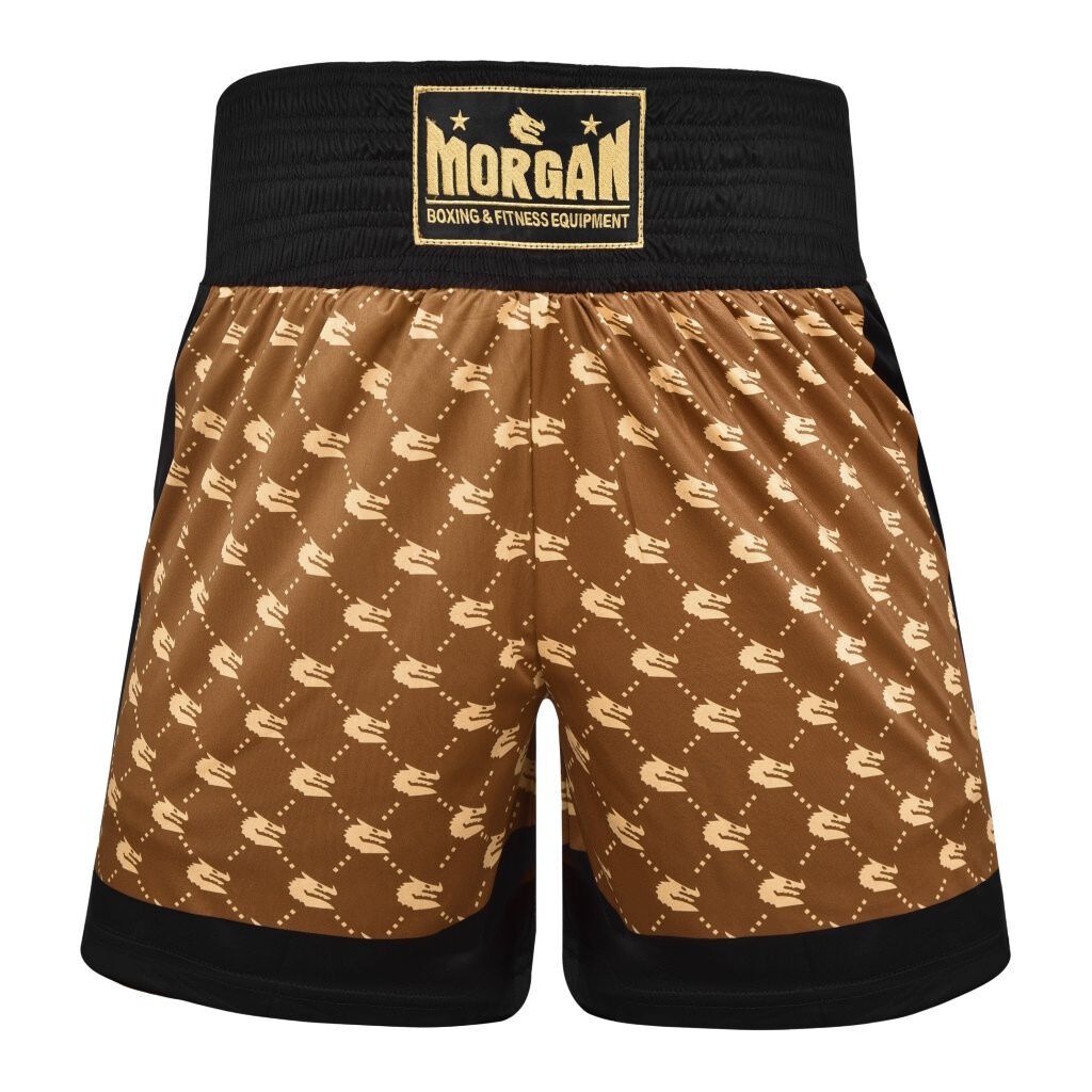 Morgan 1918 Heritage Boxing Shorts front and back view
