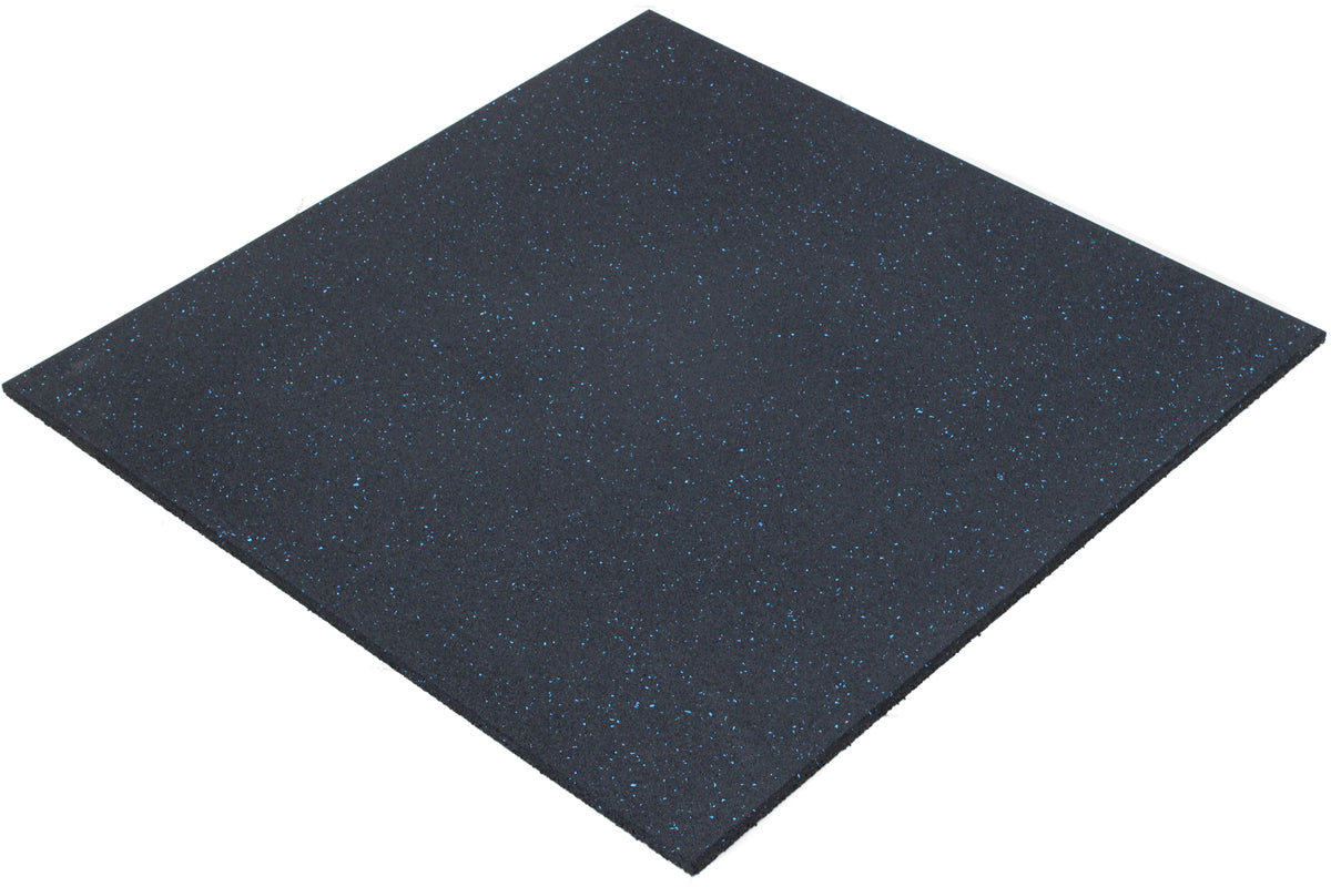 Blue Fleck Rubber Gym Flooring 1m | 15mm - Commercial Grade Rubber Tile